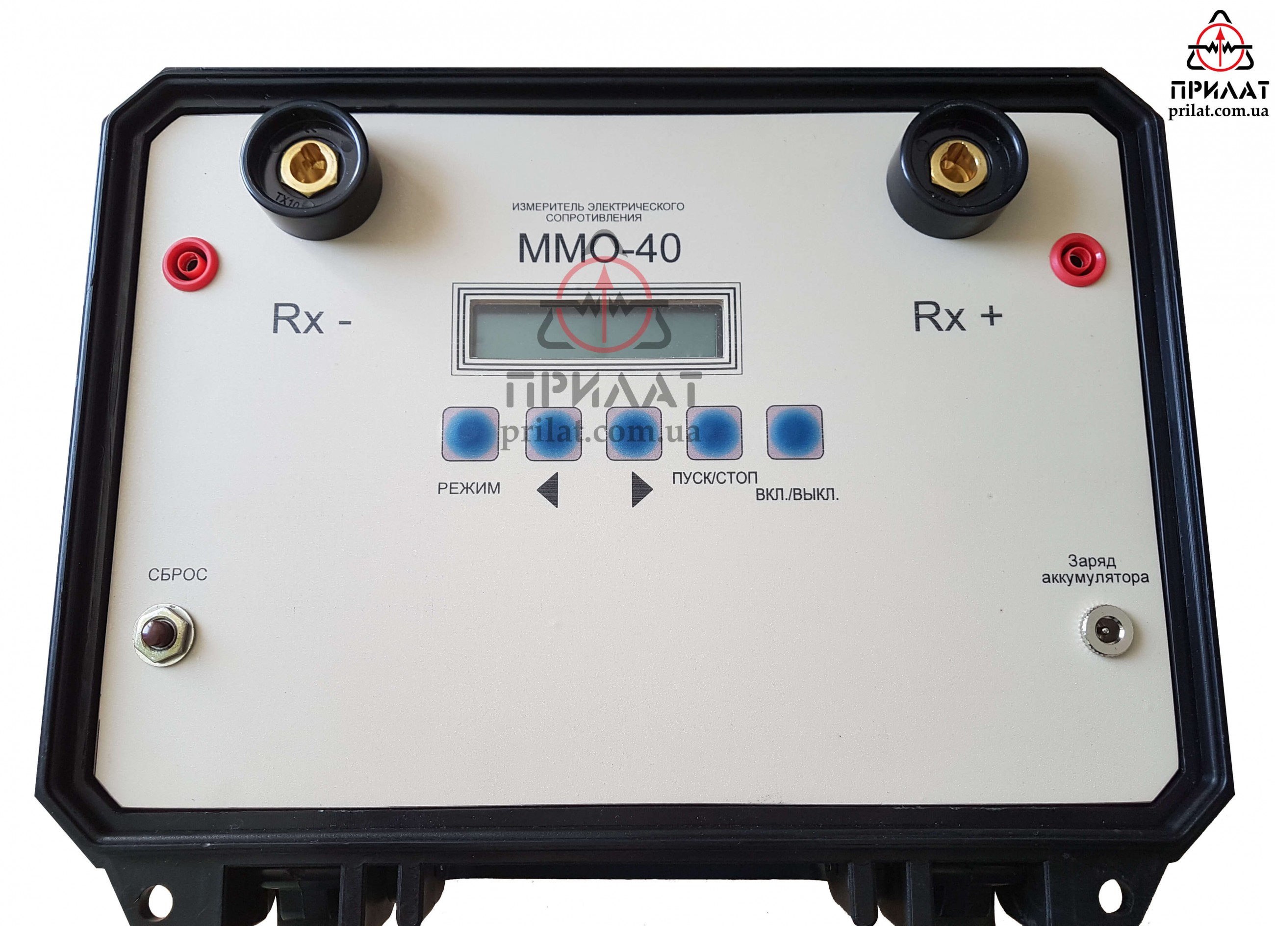 Измеритель электрического сопротивления ММО-40. Лицевая управления.